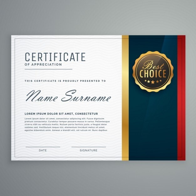 Certificate - Premium A4 Logo
