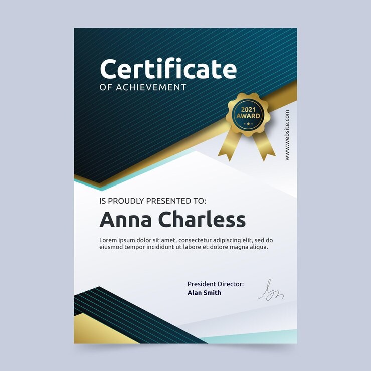 Certificate - Standard 12x18 Cover Image