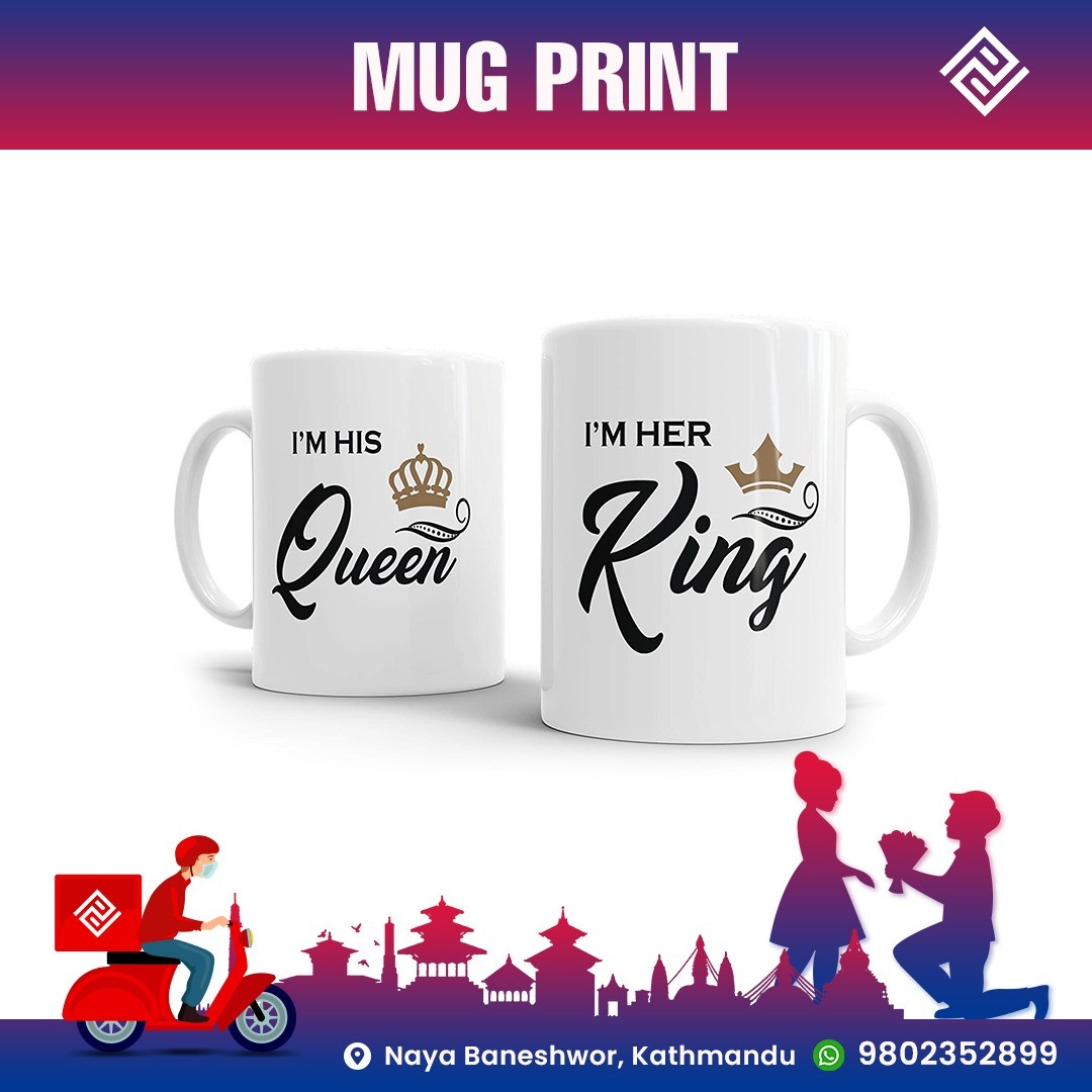 King Queen Mugs Image